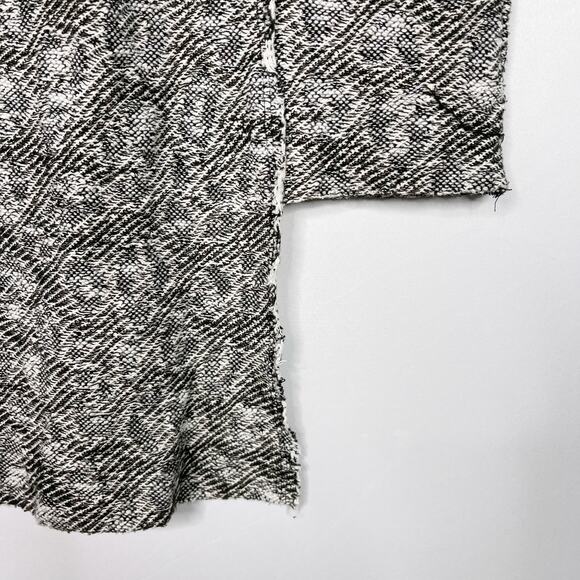 Free People XSmall XS Gray Cora Asymmetrical Jacquard Sweater Dress Cowl Neck - Picture 6 of 12